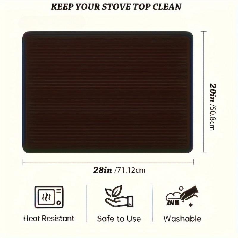28x20 Silicone Stove Cover Mat - Heatproof Non-Slip Grid for Glass/Ceramic Cooktops, Drying Pad & Counter Shield, Black 71x51cm чорний
28x20 Silicone Stove Cover Mat - Heatproof Non-Slip Grid for Glass/Ceramic Cooktops, Drying Pad & Counter Shield, Black 71x51cm чорний