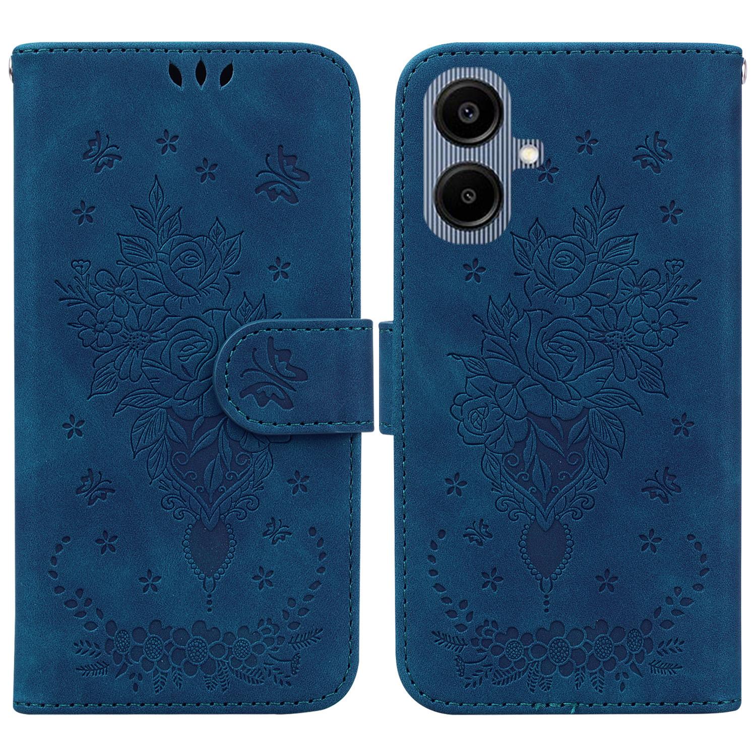 For Samsung Galaxy A07 5G Case Butterfly Flower Imprint PU Leather Wallet Phone Cover with Strap Blue
For Samsung Galaxy A07 5G Case Butterfly Flower Imprint PU Leather Wallet Phone Cover with Strap Blue