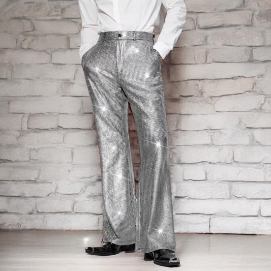 Men Suit Pants Shiny Sequins Straight Wide Leg Wedding Trousers with Pockets Nightclub Dance Role-Playing Long Pants Streetwear S червоний
Men Suit Pants Shiny Sequins Straight Wide Leg Wedding Trousers with Pockets Nightclub Dance Role-Playing Long Pants Streetwear S червоний