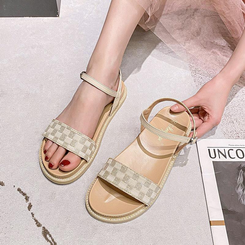 Sandals women s new muffin thick-soled buckle open-toe color matching checkerboard with sandals 43 абрикосовий
Sandals women s new muffin thick-soled buckle open-toe color matching checkerboard with sandals 43 абрикосовий
