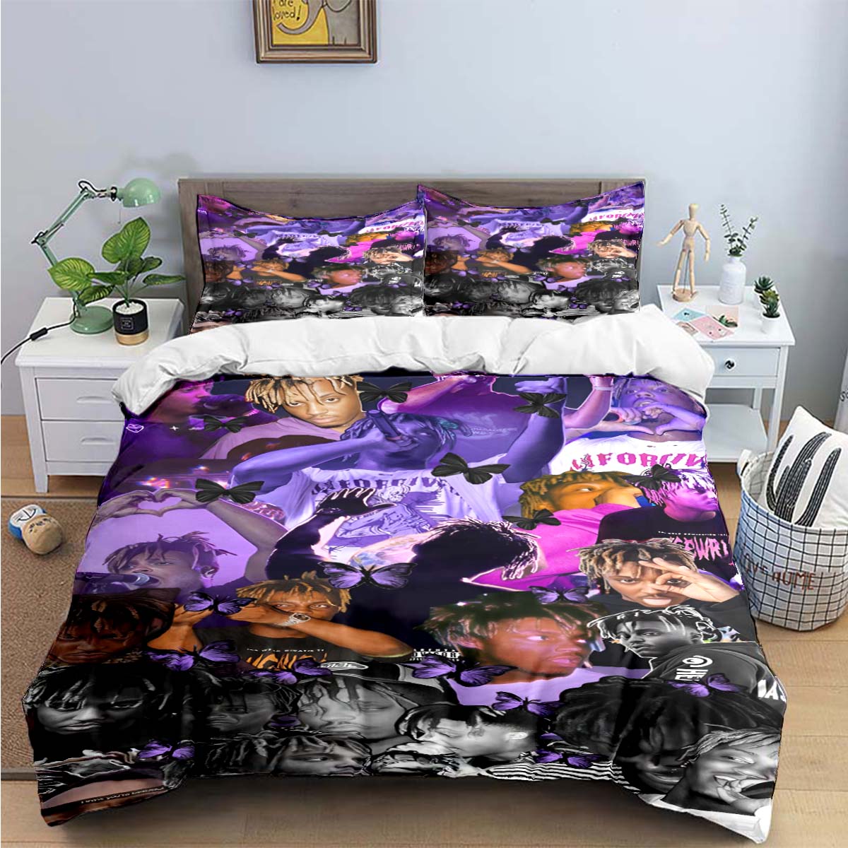 Comforter Fashion Hip-Hop Singer J-Juice Wrld Bedding Set Single Twin Full King Size Musical Genius Adults Teens Bedroom Gift Comforter (quilt)-EU Single(135*200cm)3pcs
Comforter Fashion Hip-Hop Singer J-Juice Wrld Bedding Set Single Twin Full King Size Musical Genius Adults Teens Bedroom Gift Comforter (quilt)-EU Single(135*200cm)3pcs