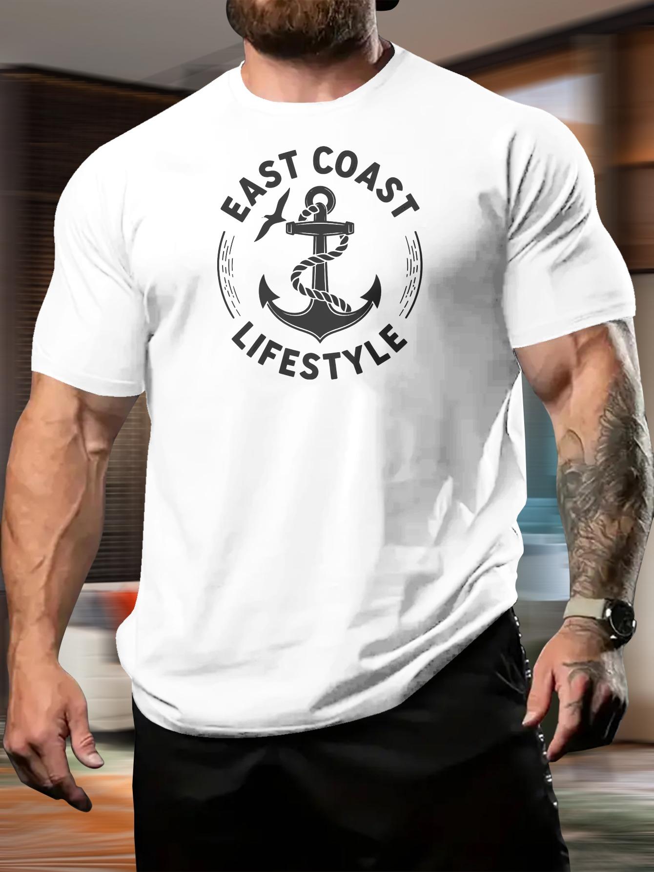 Men s Summer 100% Cotton Fashion East Coast Lifestyle Anchor Pattern Printed Casual Loose Round Neck Short Sleeve T-shirt 5XL різнокольоровий
Men s Summer 100% Cotton Fashion East Coast Lifestyle Anchor Pattern Printed Casual Loose Round Neck Short Sleeve T-shirt 5XL різнокольоровий