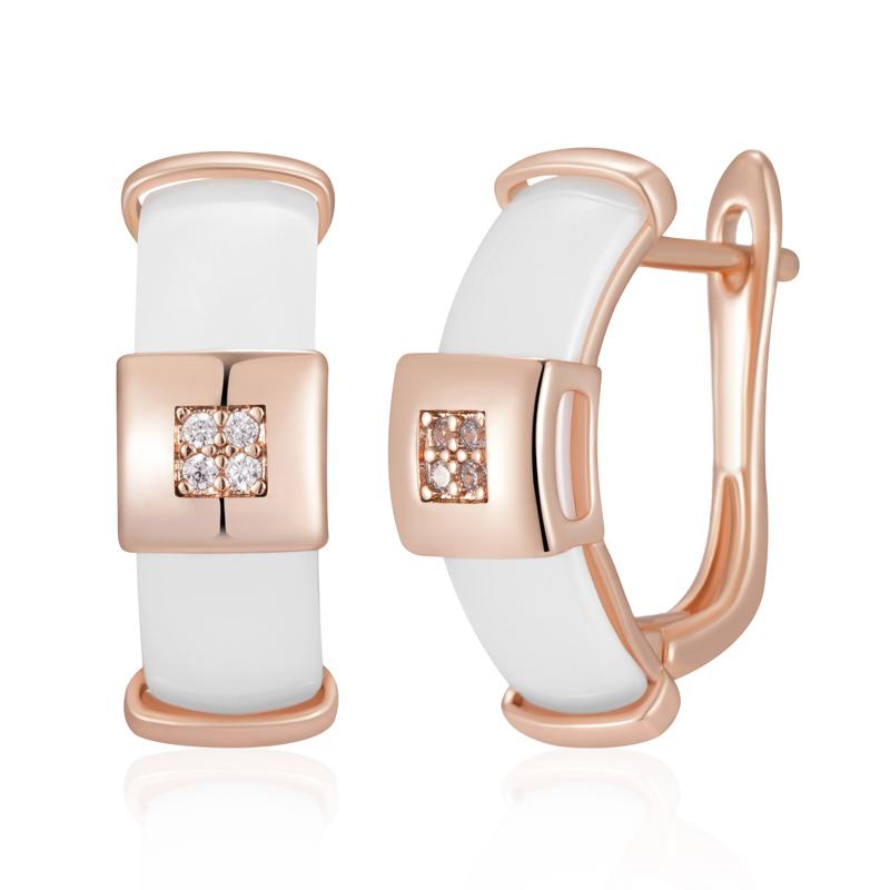 Уникальные изогнутые белые керамические женские золотистые серьги с белыми цирконами, глянцевые квадратные, ювелирные изделия для личности, подходящие кольца белый
Уникальные изогнутые белые керамические женские золотистые серьги с белыми цирконами, глянцевые квадратные, ювелирные изделия для личности, подходящие кольца белый