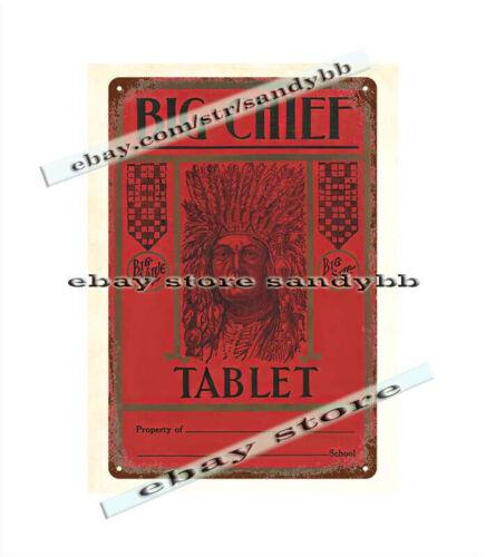 1960s big chief tablet cover Indian metal tin sign home decorAluminum 20x30cm(7.8x11.8inch)
1960s big chief tablet cover Indian metal tin sign home decorAluminum 20x30cm(7.8x11.8inch)