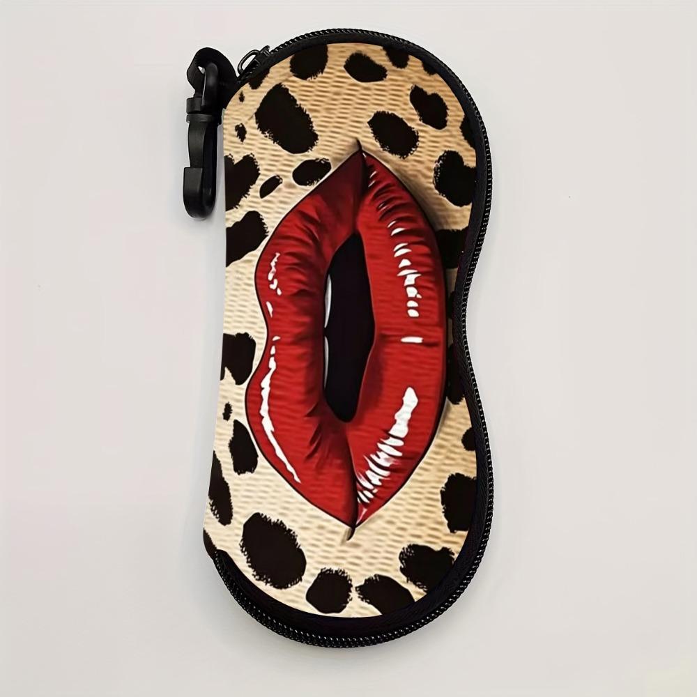 Portable Hanging Flower Print Eyeglass Case Leather Soft Reading Glass Pouch with Hook Lips Print Sunglasses Storage Bag Gifts
Portable Hanging Flower Print Eyeglass Case Leather Soft Reading Glass Pouch with Hook Lips Print Sunglasses Storage Bag Gifts