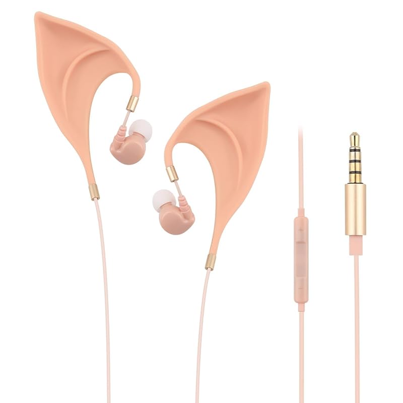 URIZONS spirit elf earphones in-ear headphones ear for children - elf ears design ultra soft corded earphones adorable cosplay headset spirit costume
URIZONS spirit elf earphones in-ear headphones ear for children - elf ears design ultra soft corded earphones adorable cosplay headset spirit costume
