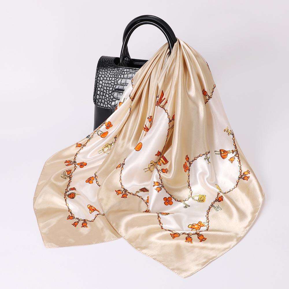 Высококачественные роскошные шелковые шарфы, повязка на голову, шарфы, шейный шарф для женщин, шелковый шарф с цепочкой, женская декоративная шаль 90cm
Высококачественные роскошные шелковые шарфы, повязка на голову, шарфы, шейный шарф для женщин, шелковый шарф с цепочкой, женская декоративная шаль 90cm