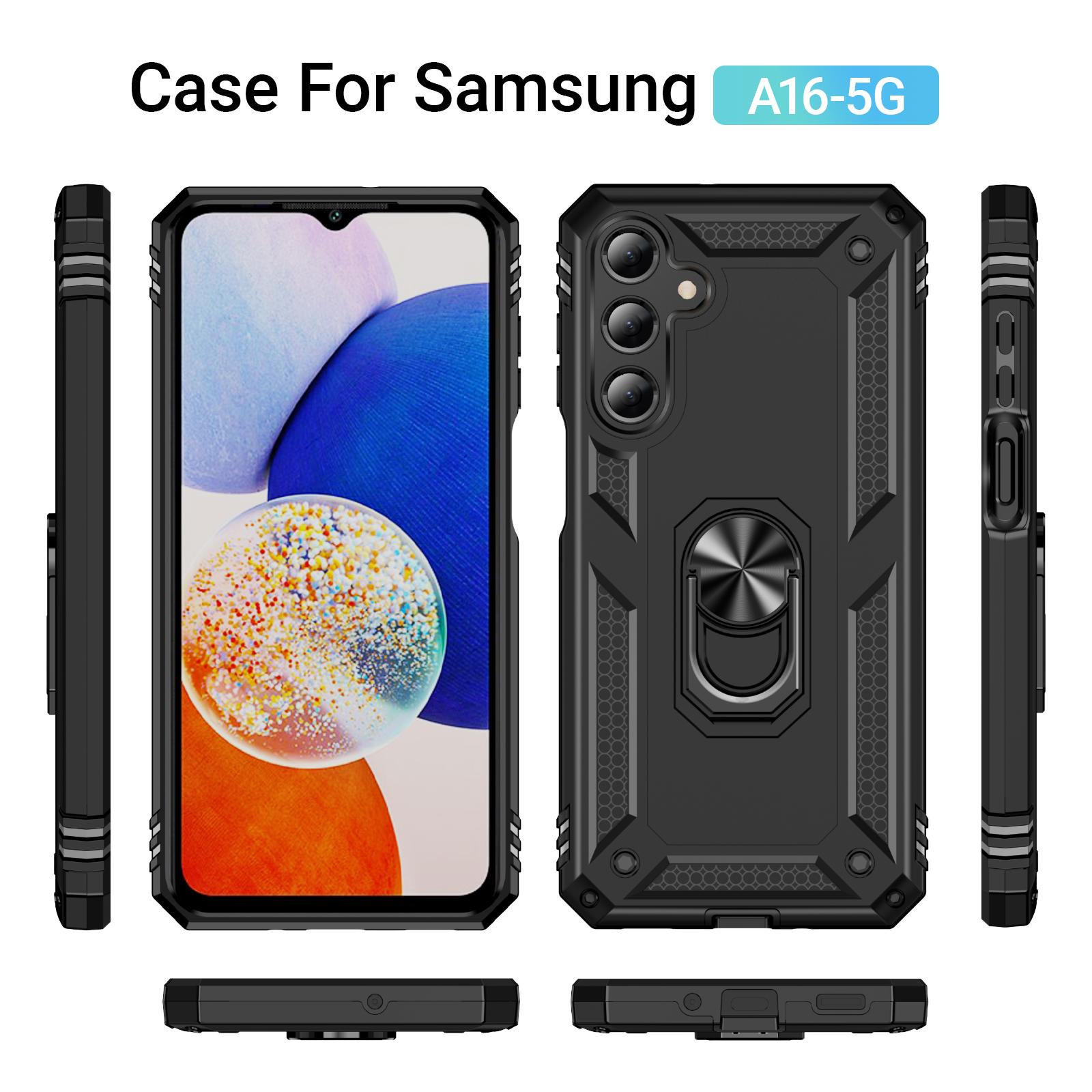For Samsung Galaxy A16 5G/A16 4G Case PC+TPU Phone Cover with Rotary Ring Kickstand Silver
For Samsung Galaxy A16 5G/A16 4G Case PC+TPU Phone Cover with Rotary Ring Kickstand Silver