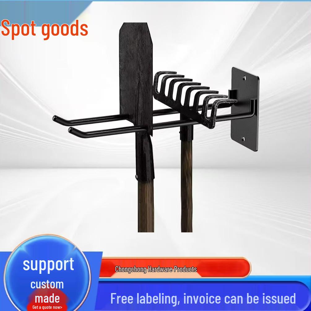 Heavy-Duty Wall-Mounted Wrought Iron Garden Tool Rack for Shovel, Spade, and Broom Storage 2 Holes 10*7*25 cm чёрный
Heavy-Duty Wall-Mounted Wrought Iron Garden Tool Rack for Shovel, Spade, and Broom Storage 2 Holes 10*7*25 cm чёрный