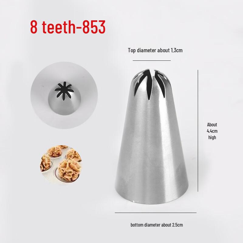 Stainless Steel Ruffle Piping Nozzle
Stainless Steel Ruffle Piping Nozzle