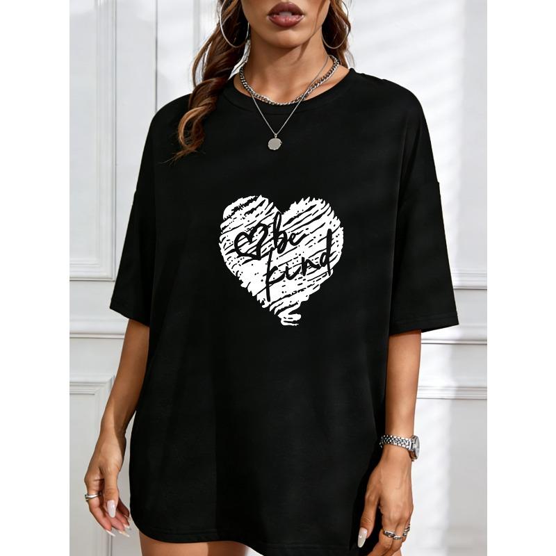 White T Shirt With Heart Pattern For Casual Wear XXXXL чорний
White T Shirt With Heart Pattern For Casual Wear XXXXL чорний