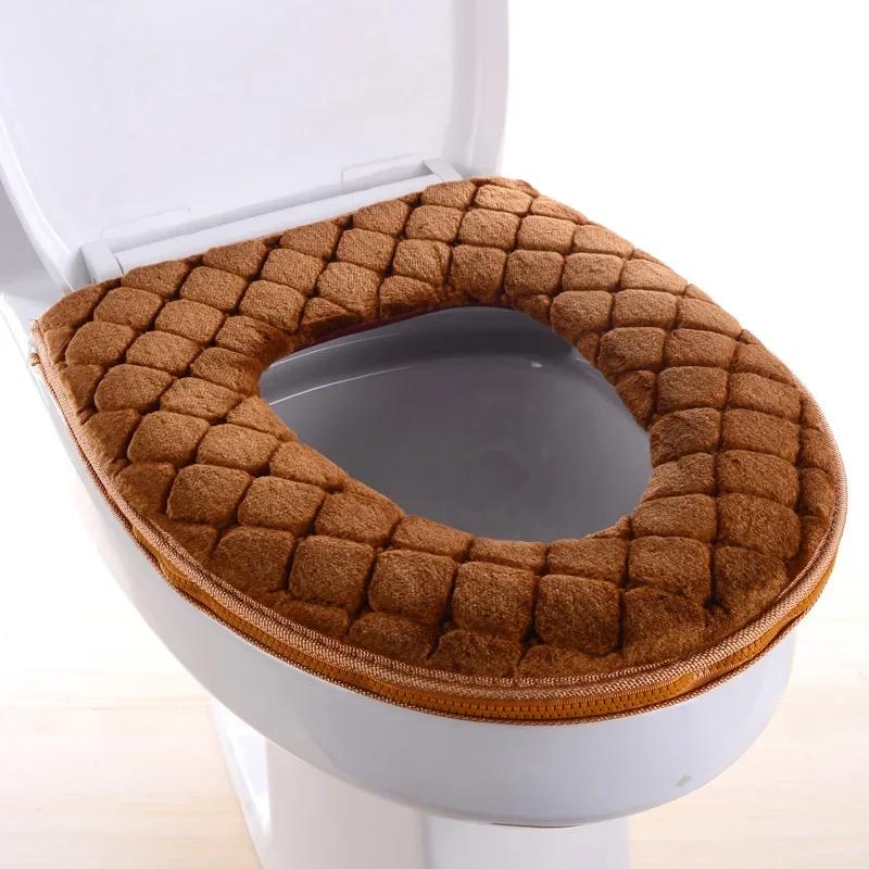 Bathroom Toilet Seat Cover Soft Winter Warm Plush Cushion O-shaped Washable Toilet Lid Cushion Household Supplies 37cm×44cm коричневий
Bathroom Toilet Seat Cover Soft Winter Warm Plush Cushion O-shaped Washable Toilet Lid Cushion Household Supplies 37cm×44cm коричневий
