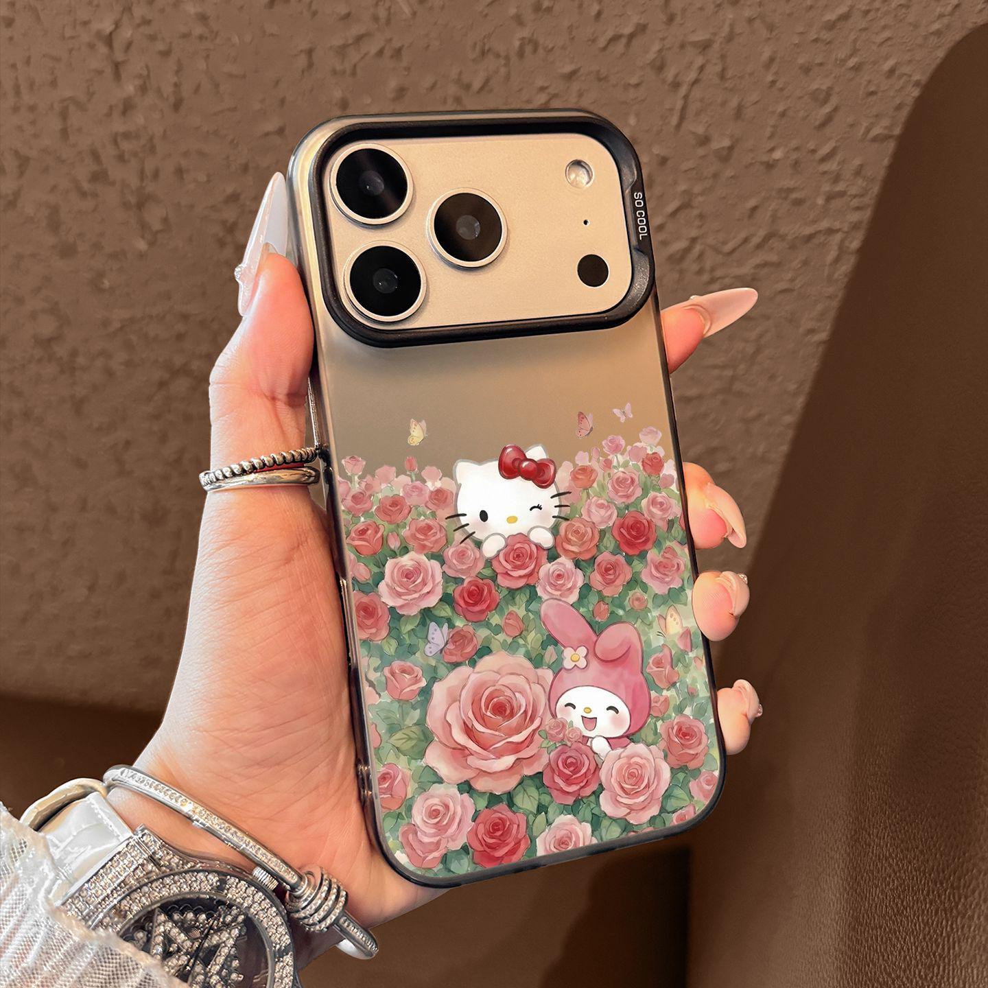 Silver Frosted Cartoon Cat & Flower Phone Case for Apple 17 Pro Max, 16 Pro, 15, and 14 Plus iPhone 6 Plus
Silver Frosted Cartoon Cat & Flower Phone Case for Apple 17 Pro Max, 16 Pro, 15, and 14 Plus iPhone 6 Plus