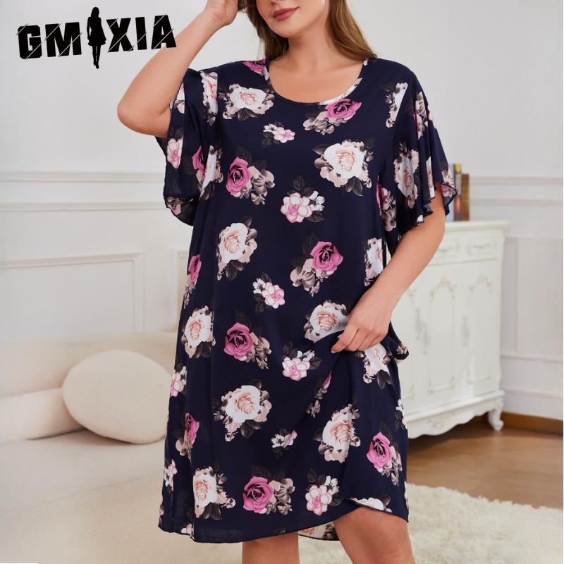 GMXIA Plus Size Women s Sleepwear Summer Loose Short Sleeve Large Size Nightgowns XL темно-синього кольору
GMXIA Plus Size Women s Sleepwear Summer Loose Short Sleeve Large Size Nightgowns XL темно-синього кольору