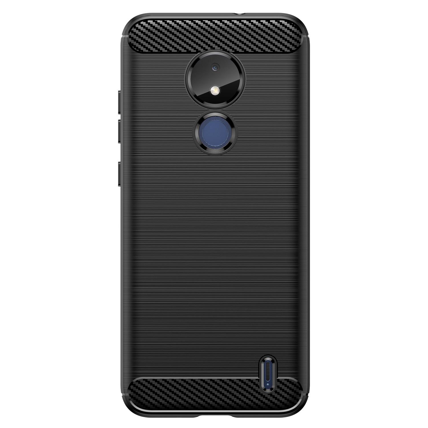For Nokia C21 Brushed Carbon Fiber Texture Flexible TPU Case Mobile Phone Protective Cover Black
For Nokia C21 Brushed Carbon Fiber Texture Flexible TPU Case Mobile Phone Protective Cover Black