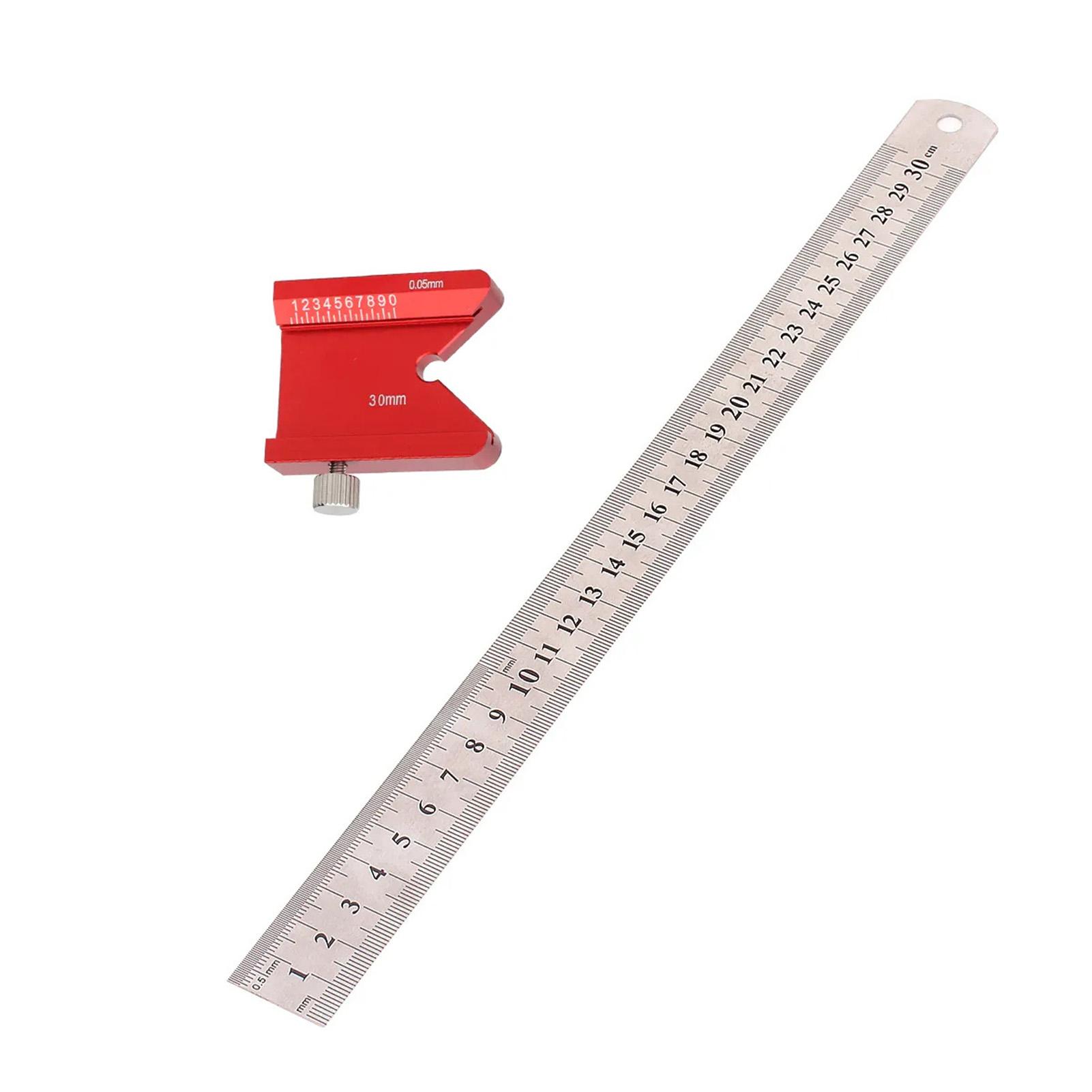 Woodworking Layout Tool 45 90 Degree Angle Ruler 300mm Metal Measuring Ruler with Limit Block Nut
Woodworking Layout Tool 45 90 Degree Angle Ruler 300mm Metal Measuring Ruler with Limit Block Nut