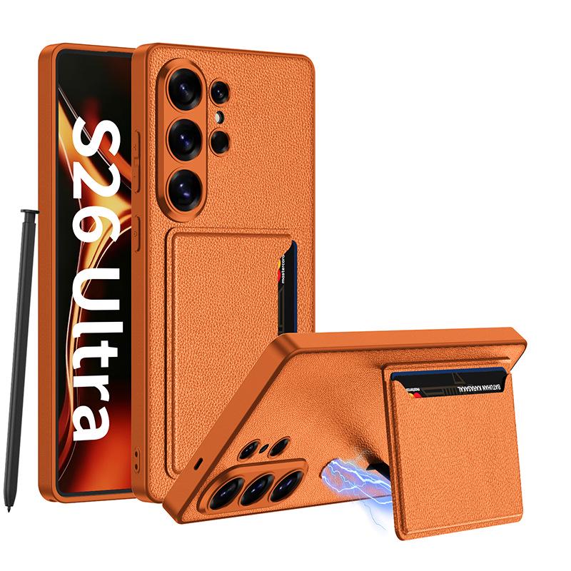 Samsung S26 Ultra Drop-Proof Phone Case: Card Holder Leather Protective Cover for Galaxy S26u, Cross-Border Compatible S26 Ultra
Samsung S26 Ultra Drop-Proof Phone Case: Card Holder Leather Protective Cover for Galaxy S26u, Cross-Border Compatible S26 Ultra