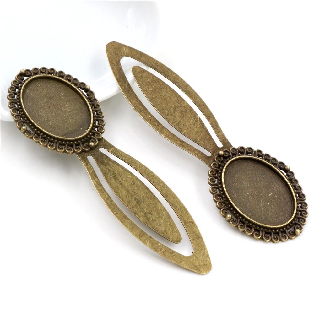 New Fashion 2pcs 18x25mm Inner Size Antique Silver Plated And Bronze Simple Style Handmade Bookmark Cabochon Base Cameo Setting
New Fashion 2pcs 18x25mm Inner Size Antique Silver Plated And Bronze Simple Style Handmade Bookmark Cabochon Base Cameo Setting