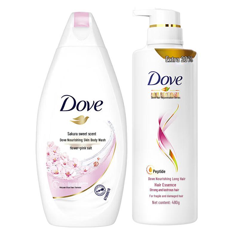 Dove Cherry Blossom Sweet Scent Shower Gel & Long Hair Conditioner Set
Dove Cherry Blossom Sweet Scent Shower Gel & Long Hair Conditioner Set