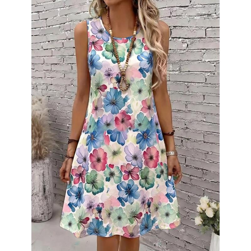 Women S Elegant Summer New Arrival Printed Sleeveless Round Neck Vest Dress S
Women S Elegant Summer New Arrival Printed Sleeveless Round Neck Vest Dress S
