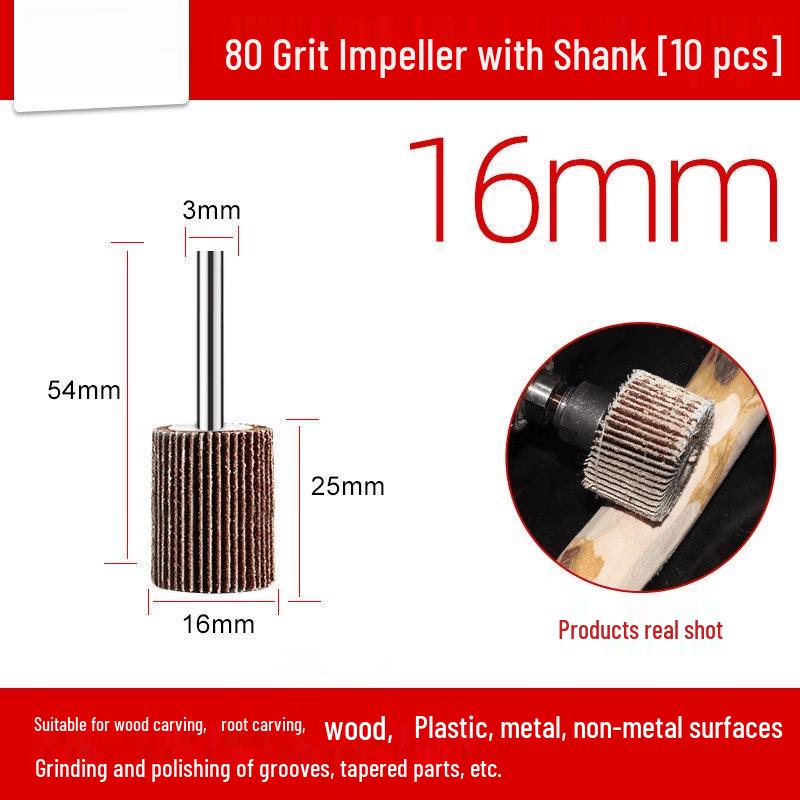 Rotary Tool Sanding Flap Wheel Set
Rotary Tool Sanding Flap Wheel Set