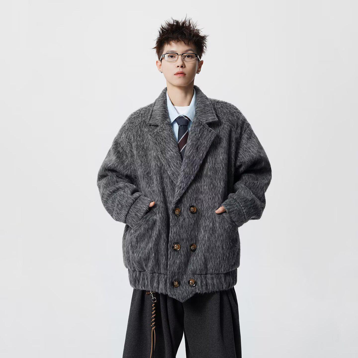 Men s Autumn/Winter Wool Lapel Jacket - High-End, Loose, Versatile, Casual Short Coat. XL темно-сірий
Men s Autumn/Winter Wool Lapel Jacket - High-End, Loose, Versatile, Casual Short Coat. XL темно-сірий