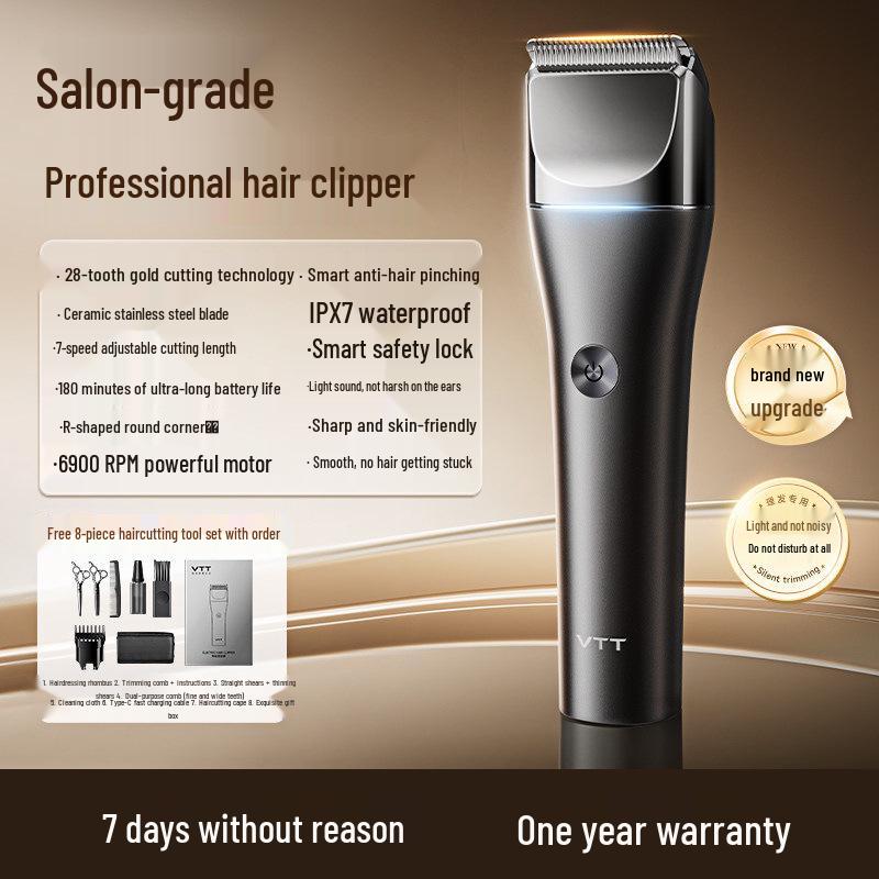 VTT Electric Hair Clipper: Household Haircut Machine for Adults & Children
VTT Electric Hair Clipper: Household Haircut Machine for Adults & Children