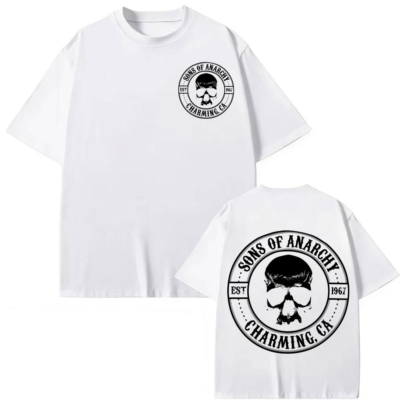 TV Play Sons of Anarchy Print T Shirt Men Women Clothing Gothic Fashion Short Sleeve T-shirts Casual Loose Cotton T-shirt S
TV Play Sons of Anarchy Print T Shirt Men Women Clothing Gothic Fashion Short Sleeve T-shirts Casual Loose Cotton T-shirt S