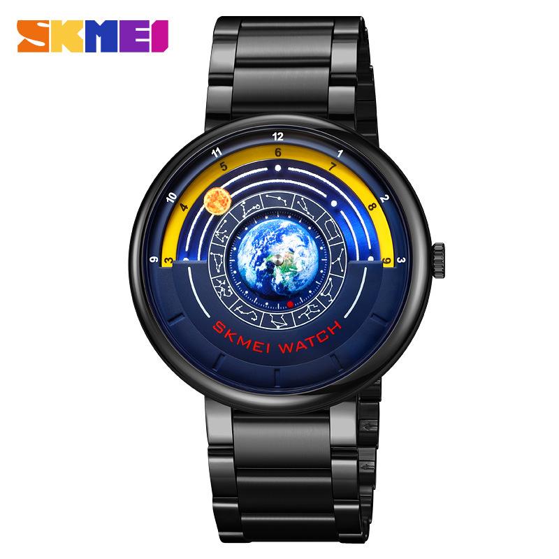 SKMEI Creative Planet Watch Men Fashion Ultra Thin Watches Men Business Stainless Steel Quartz Watch Casual Watch For Man чёрный
SKMEI Creative Planet Watch Men Fashion Ultra Thin Watches Men Business Stainless Steel Quartz Watch Casual Watch For Man чёрный