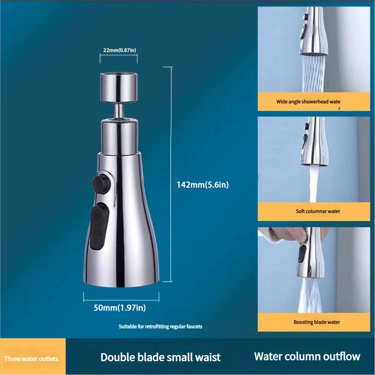 Удлинитель кухонного смесителя 3 в 1 Универсальный поворот на 360° Выдвижной кухонный кран Многорежимный Усиленный напор воды Кухонные аксессуары белый
Удлинитель кухонного смесителя 3 в 1 Универсальный поворот на 360° Выдвижной кухонный кран Многорежимный Усиленный напор воды Кухонные аксессуары белый