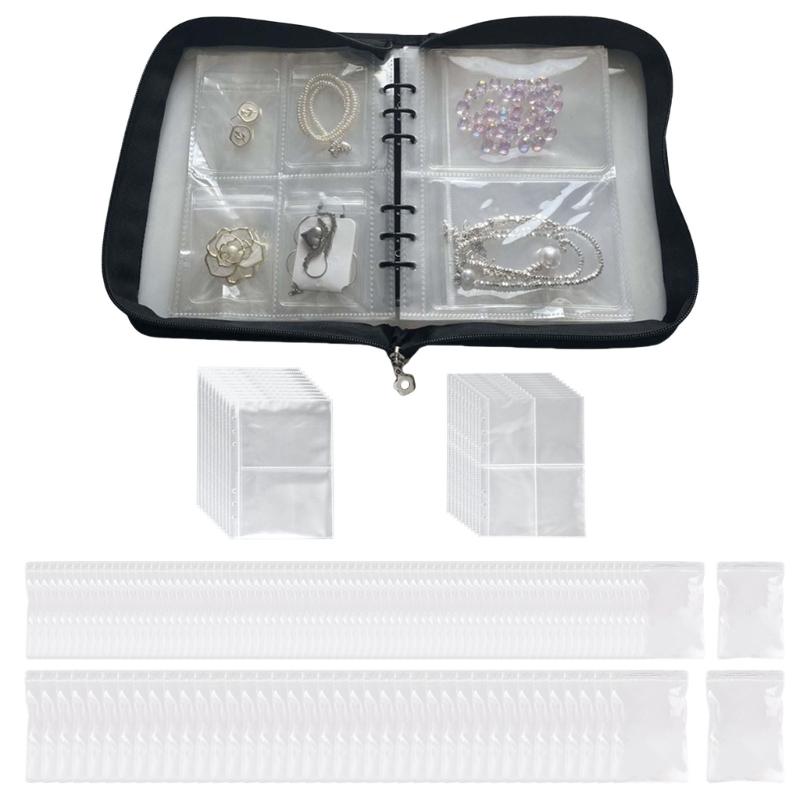 Women Jewelry Organiser with PVC Bags Transparent Storage Book Pockets for Necklaces Earrings Rings and Bracelets 1 чёрный
Women Jewelry Organiser with PVC Bags Transparent Storage Book Pockets for Necklaces Earrings Rings and Bracelets 1 чёрный