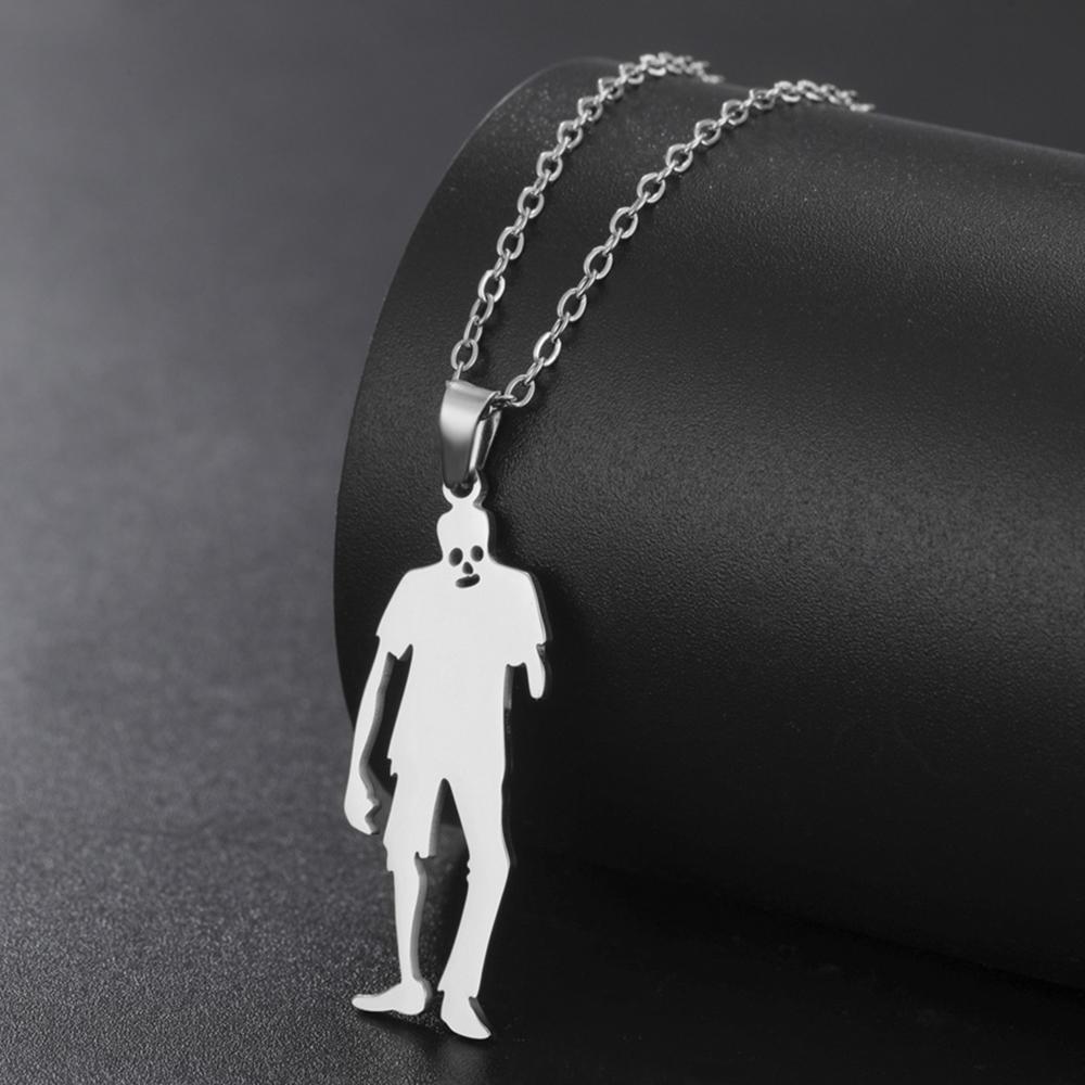 My Shape Zombie Halloween Pendant Necklaces Walking Dead Zombie Corpse Necklaces Stainless Steel Necklace Horrible Party Jewelry 45cm
My Shape Zombie Halloween Pendant Necklaces Walking Dead Zombie Corpse Necklaces Stainless Steel Necklace Horrible Party Jewelry 45cm