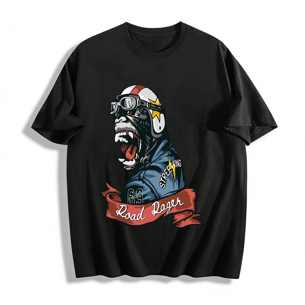 Street King Road Rager Gorilla Print Biker Style Casual Tee Pure cotton T-shirt 6XL
Street King Road Rager Gorilla Print Biker Style Casual Tee Pure cotton T-shirt 6XL