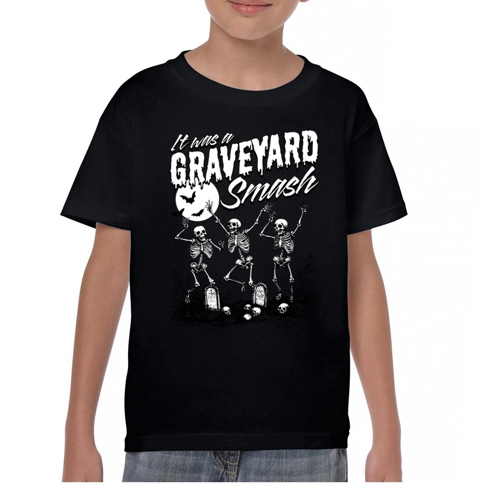 It Was a Graveyard Smash Halloween Skeleton Youth kids boys T-Shirt Pumpkin Skull Kids 100
It Was a Graveyard Smash Halloween Skeleton Youth kids boys T-Shirt Pumpkin Skull Kids 100