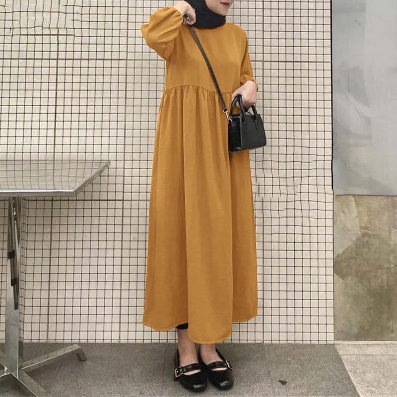 2024 Solid Color Loose Pullover Long Dress for Muslim Women XXL помаранчевий
2024 Solid Color Loose Pullover Long Dress for Muslim Women XXL помаранчевий