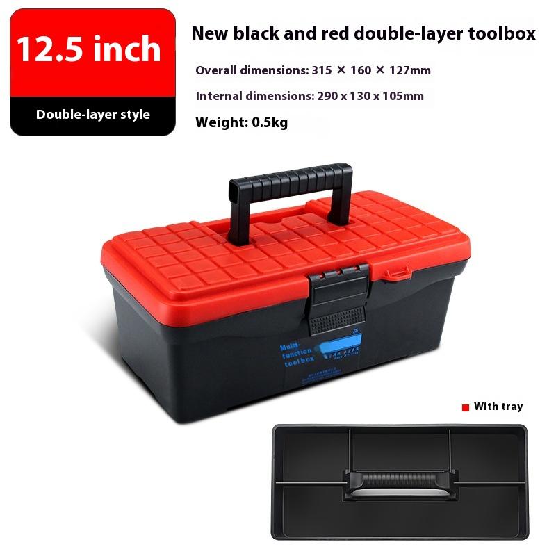 Tool Box Removable Tray Plastic Multi Function Partitioned Design with Handle Portable for Professional Maintenance Gift
Tool Box Removable Tray Plastic Multi Function Partitioned Design with Handle Portable for Professional Maintenance Gift