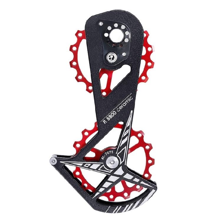 Low Frictions 16T Bike Rear Derailleur Pulley Systems, Aluminum with Ceramic Bearing for R8000 R8800 5800 Climbing Ease
Low Frictions 16T Bike Rear Derailleur Pulley Systems, Aluminum with Ceramic Bearing for R8000 R8800 5800 Climbing Ease