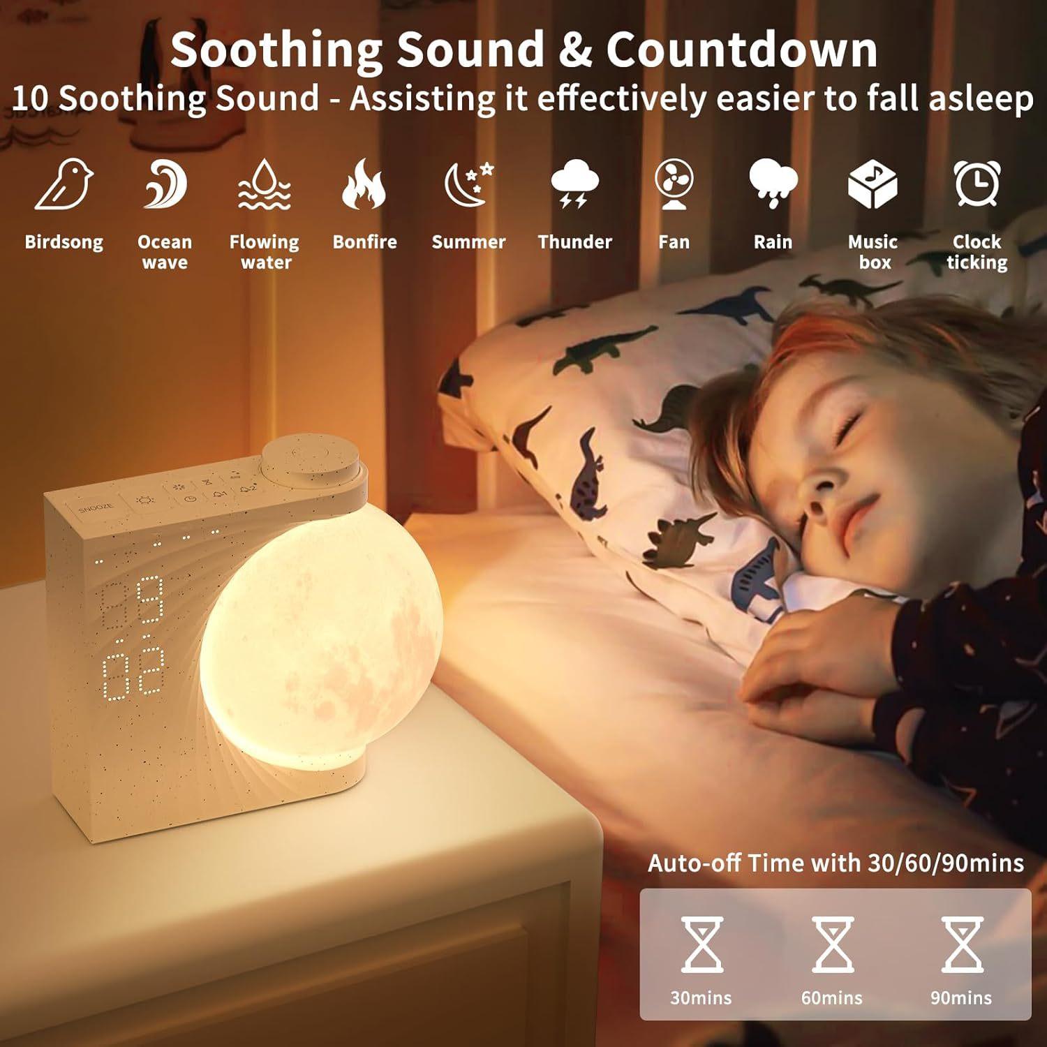 A320 Moon Wake Up Ambient Light White Noise 3 Brightness Dual Alarm Digital Clock EU Plug
A320 Moon Wake Up Ambient Light White Noise 3 Brightness Dual Alarm Digital Clock EU Plug