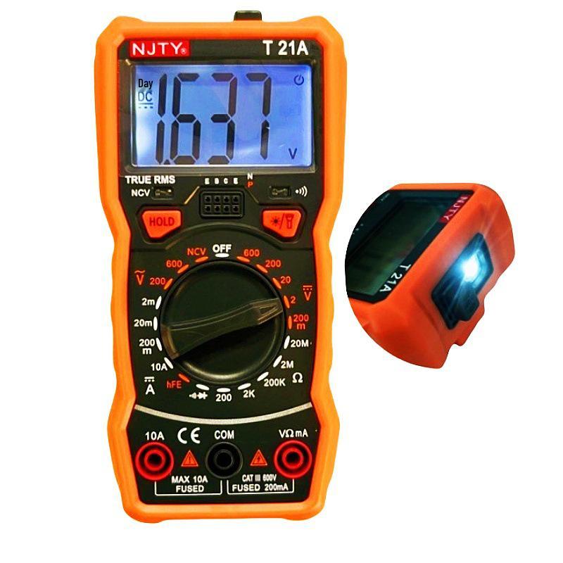 T21A Portable Digital Multimeter with Illumination, Burn Protection, and Magnetic Adhesion T21A Digital Multimeter with Backlight*DC Voltage
T21A Portable Digital Multimeter with Illumination, Burn Protection, and Magnetic Adhesion T21A Digital Multimeter with Backlight*DC Voltage