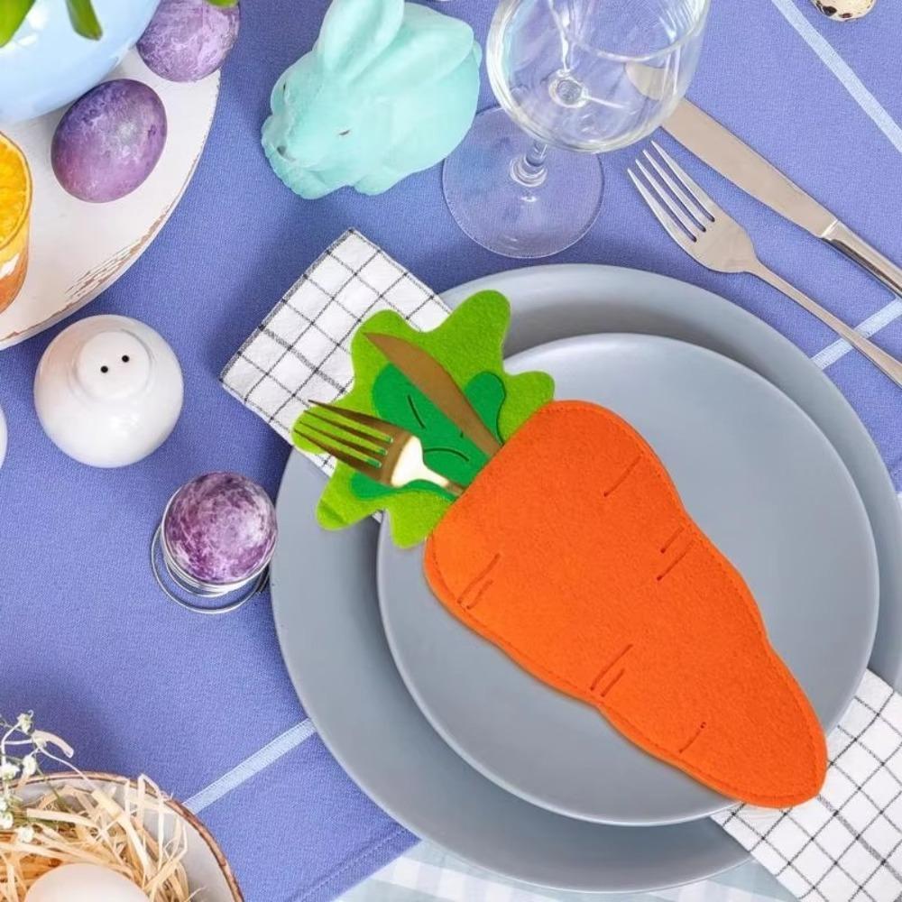 6pcs Cute Cutlery Storage Bags Felt Silverware Organizer Bag Happy Easter Decor Home Table Decor 6pcs
6pcs Cute Cutlery Storage Bags Felt Silverware Organizer Bag Happy Easter Decor Home Table Decor 6pcs