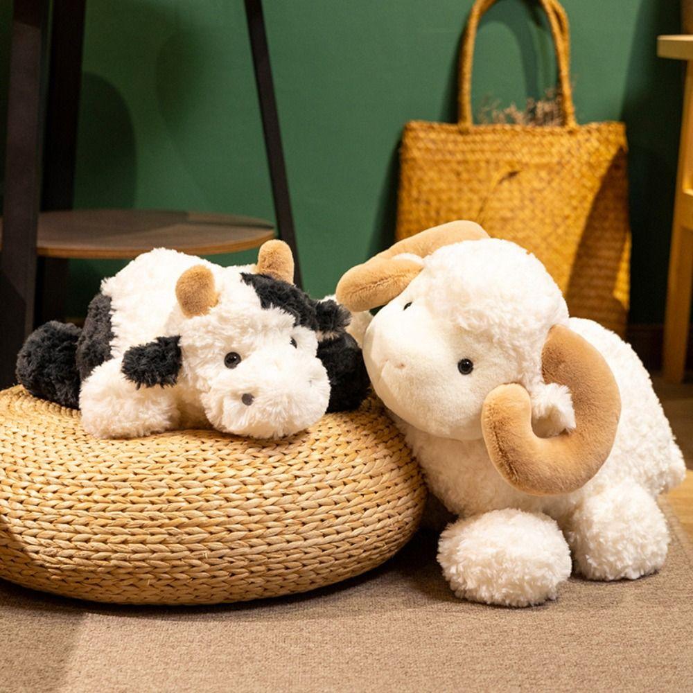 23/38cm Baby Goat&Cow Plush Doll PP Cotton Big Horns Goat Toys Valentine s Day Gifts 23cm-Goat
23/38cm Baby Goat&Cow Plush Doll PP Cotton Big Horns Goat Toys Valentine s Day Gifts 23cm-Goat