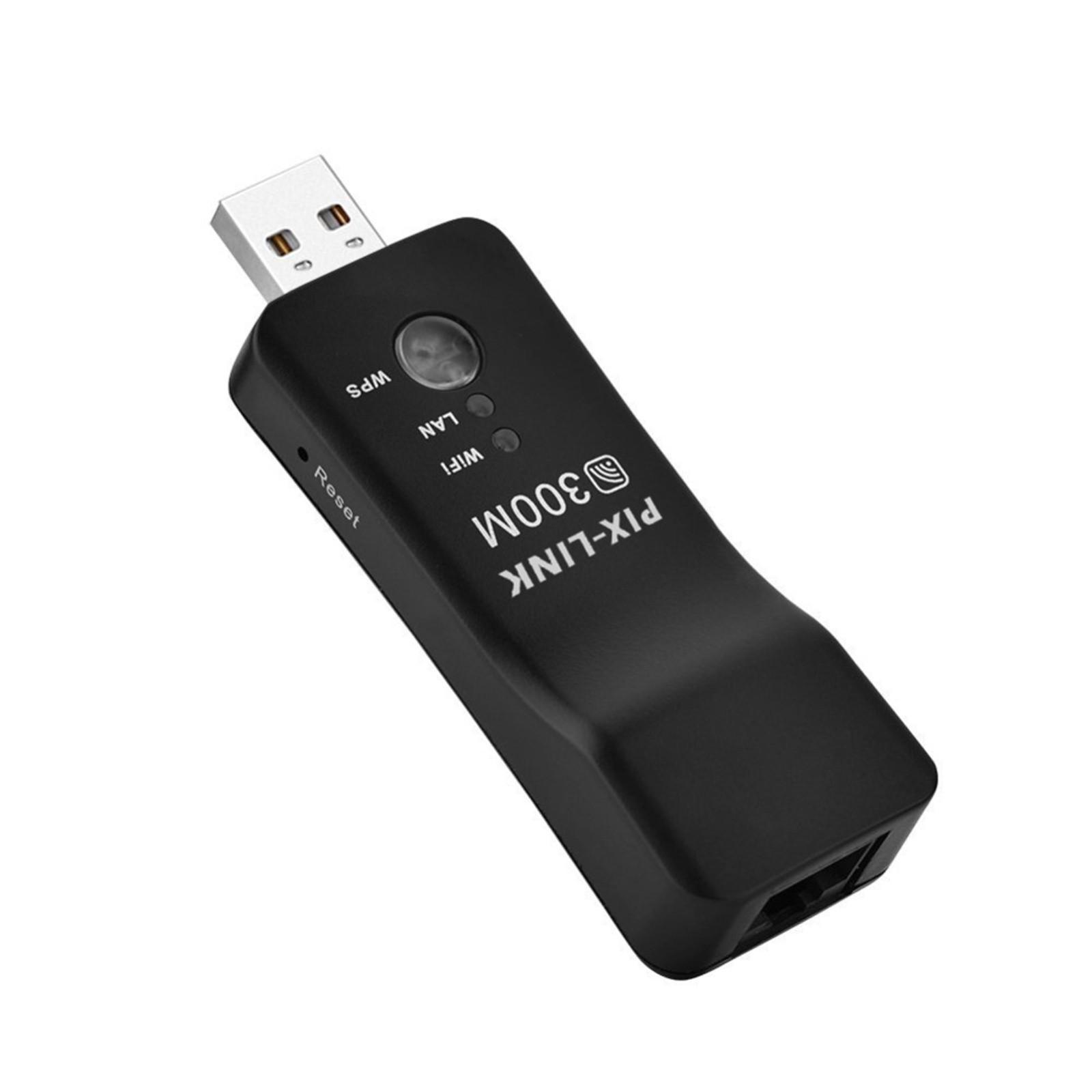 Бездротовий мережевий ретранслятор USB 300M, підсилювач сигналу ретранслятора WiFi One Size чорний
Бездротовий мережевий ретранслятор USB 300M, підсилювач сигналу ретранслятора WiFi One Size чорний