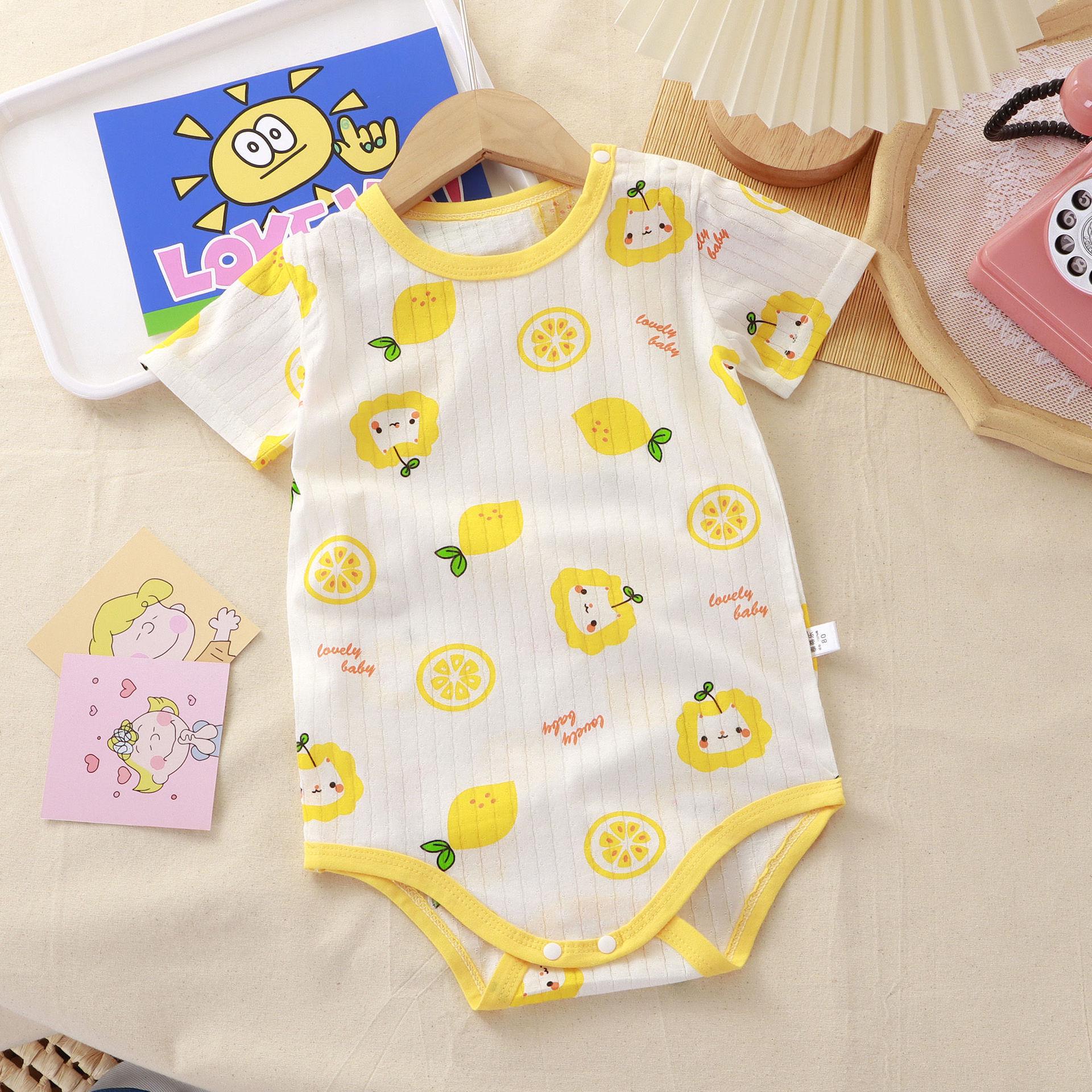 Унісекс дитячий бавовняний ромпер: Короткорукавний, Суцільний для новонароджених - Ідеально для весни та літа 66 cm
Унісекс дитячий бавовняний ромпер: Короткорукавний, Суцільний для новонароджених - Ідеально для весни та літа 66 cm