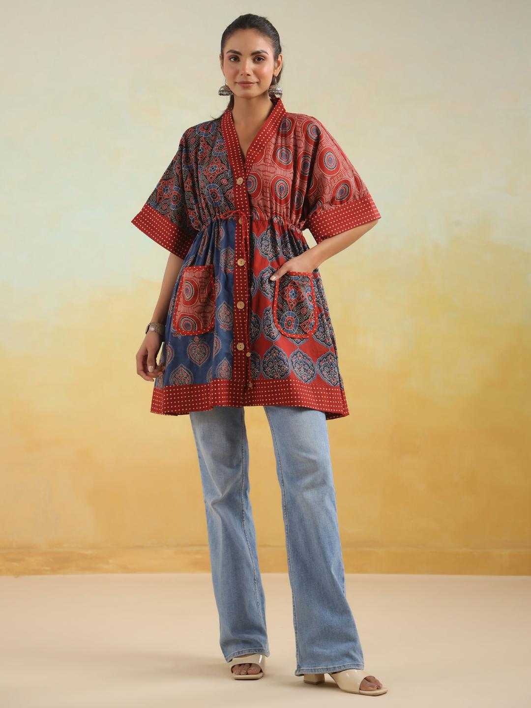 Multi Printed One Size Kaftan Top Onesize малиновый
Multi Printed One Size Kaftan Top Onesize малиновый