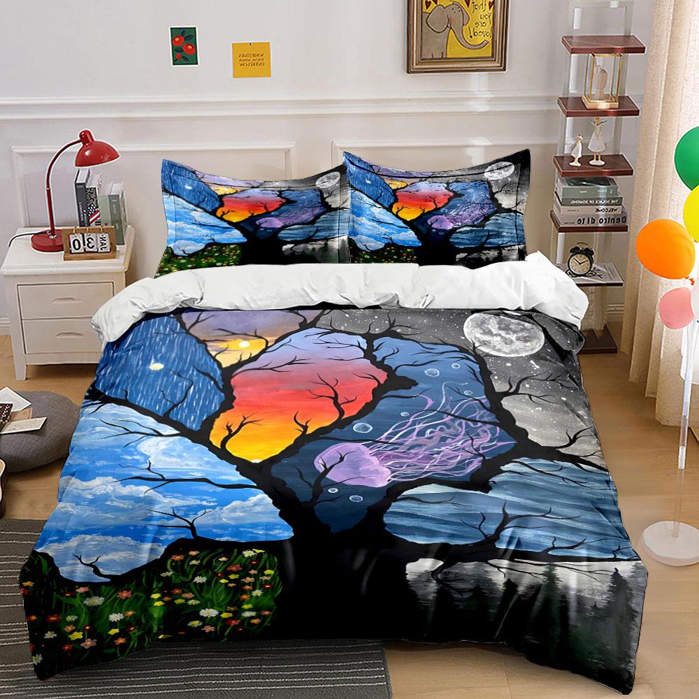 Colorful trees and moon. Bedding sets Duvet cover sets Duvet covers Pillowcases(1 * Duvet Cover 2 * Pillowcases, without duvet insert) 135x200cm
Colorful trees and moon. Bedding sets Duvet cover sets Duvet covers Pillowcases(1 * Duvet Cover 2 * Pillowcases, without duvet insert) 135x200cm