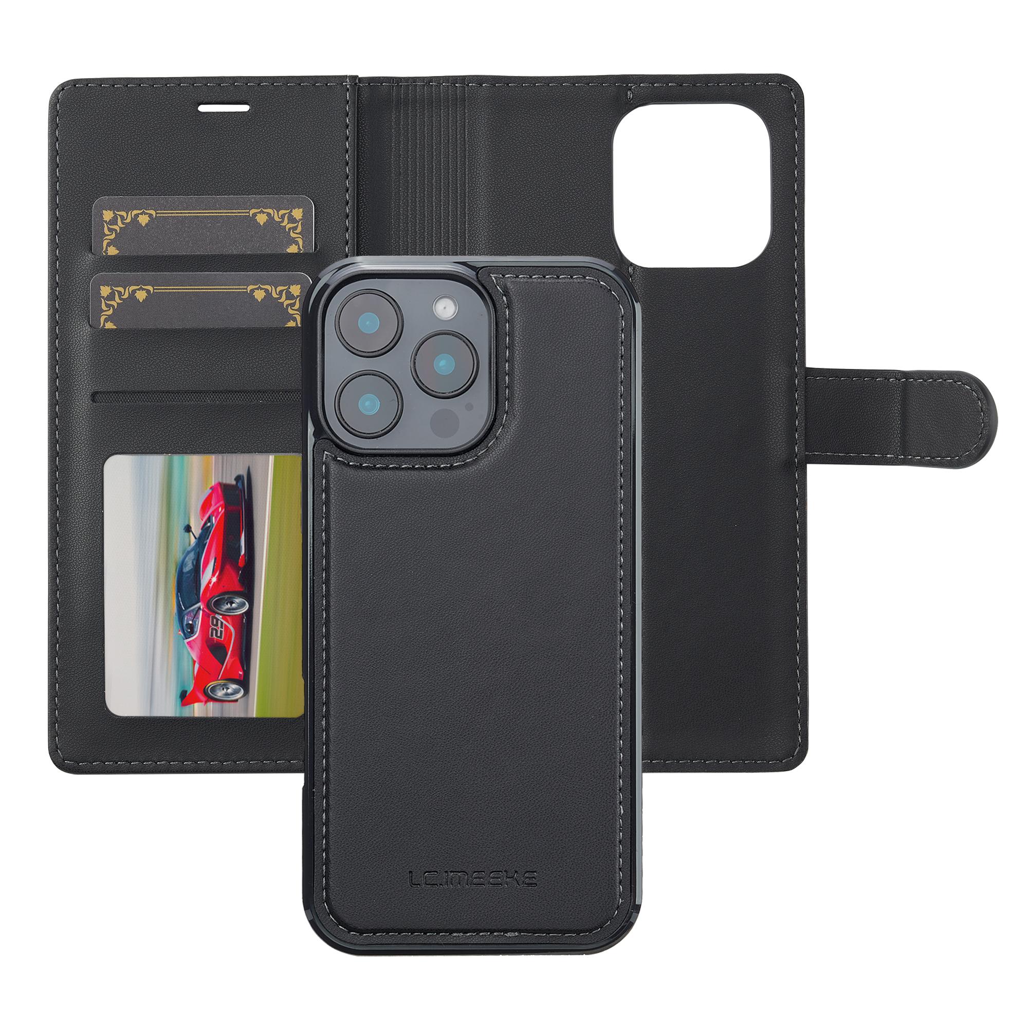 LC.IMEEKE L2 Series for iPhone 16 Pro Max Case PU Leather Wallet Detachable Magnetic Phone Cover Black
LC.IMEEKE L2 Series for iPhone 16 Pro Max Case PU Leather Wallet Detachable Magnetic Phone Cover Black