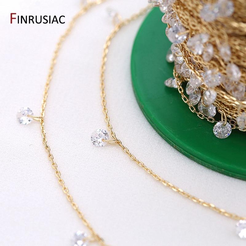 2026 New Korean Exquisite Zircon Crystal Chain Accessories For Jewellery Making DIY Bracelets Necklace Earrings Material Length 50cm
2026 New Korean Exquisite Zircon Crystal Chain Accessories For Jewellery Making DIY Bracelets Necklace Earrings Material Length 50cm
