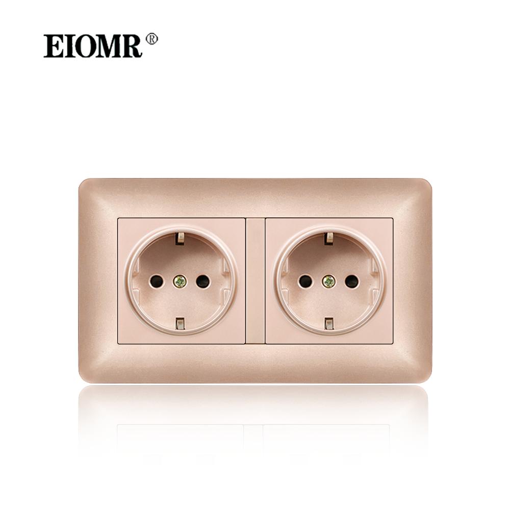 EIOMR Одинарна розетка з портами USB Type-C Подвійна розетка Вигнута Вогнестійка панель з полікарбонату 16А Золота ЄС Стандарт Розетки No Usb Double Socket
EIOMR Одинарна розетка з портами USB Type-C Подвійна розетка Вигнута Вогнестійка панель з полікарбонату 16А Золота ЄС Стандарт Розетки No Usb Double Socket