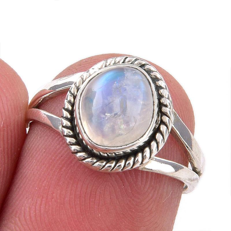 Natural Rainbow Moonstone Gemstone Handmade 925 Sterling Silver Ring Size 6 K4a99
Natural Rainbow Moonstone Gemstone Handmade 925 Sterling Silver Ring Size 6 K4a99