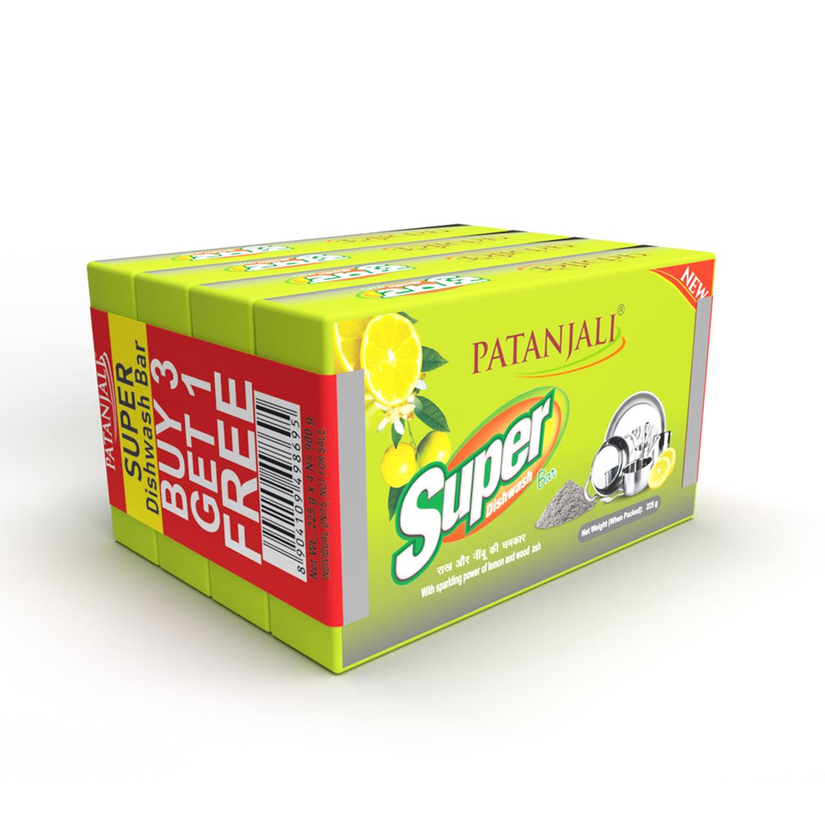 Patanjali Super Dish Wash Bar, With Natural & Superior Cleaning 900gm
Patanjali Super Dish Wash Bar, With Natural & Superior Cleaning 900gm
